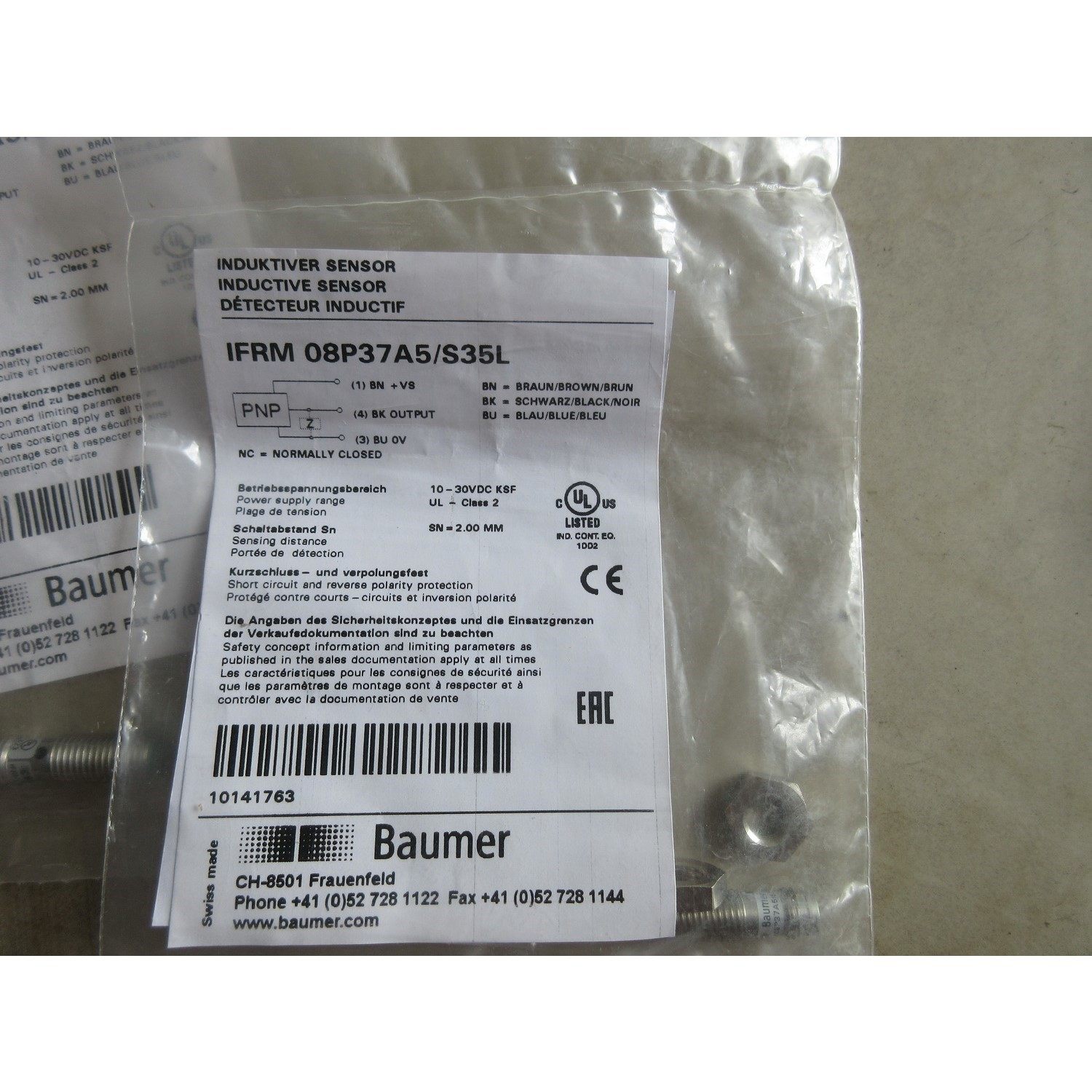 全新原装 Baumer IFRM 08P37A5/S35L 现货