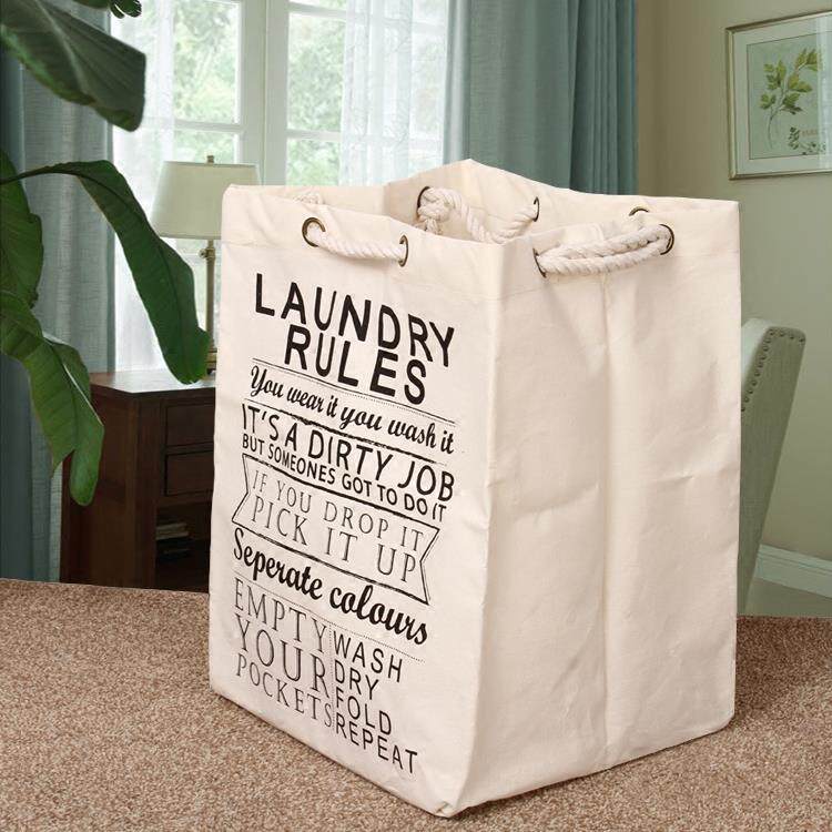 大容量帆布购物袋加厚手提宽底便携折叠防水袋子方形收纳包男