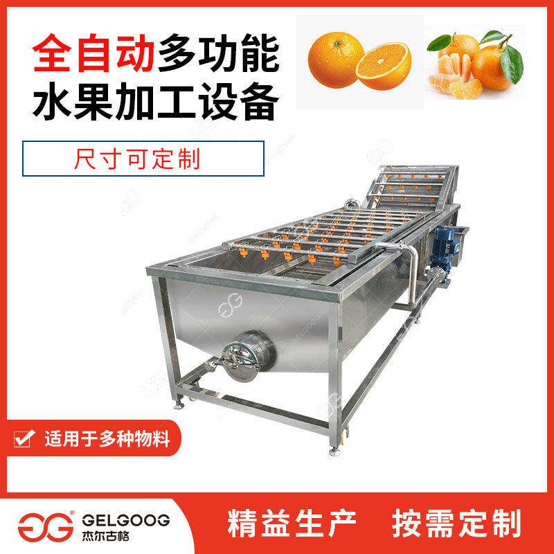 冰糖橙洗果机械 水果清洗加工生产线设备厂家 芒果柚子洗水果机