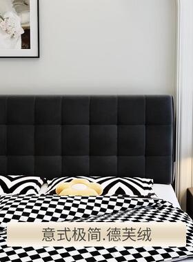 意简式极黑白床头靠垫软包套罩靠室背靠改枕潮人风榻榻888米卧造