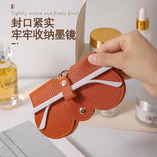 眼镜收纳包便携式女墨镜盒柔软眼镜夹保护套随身时尚近视小眼镜盒