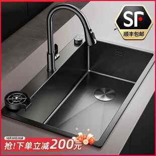 弗兰卡2025新款SUS304不锈钢水槽厨房双槽改大单槽含配件水槽组