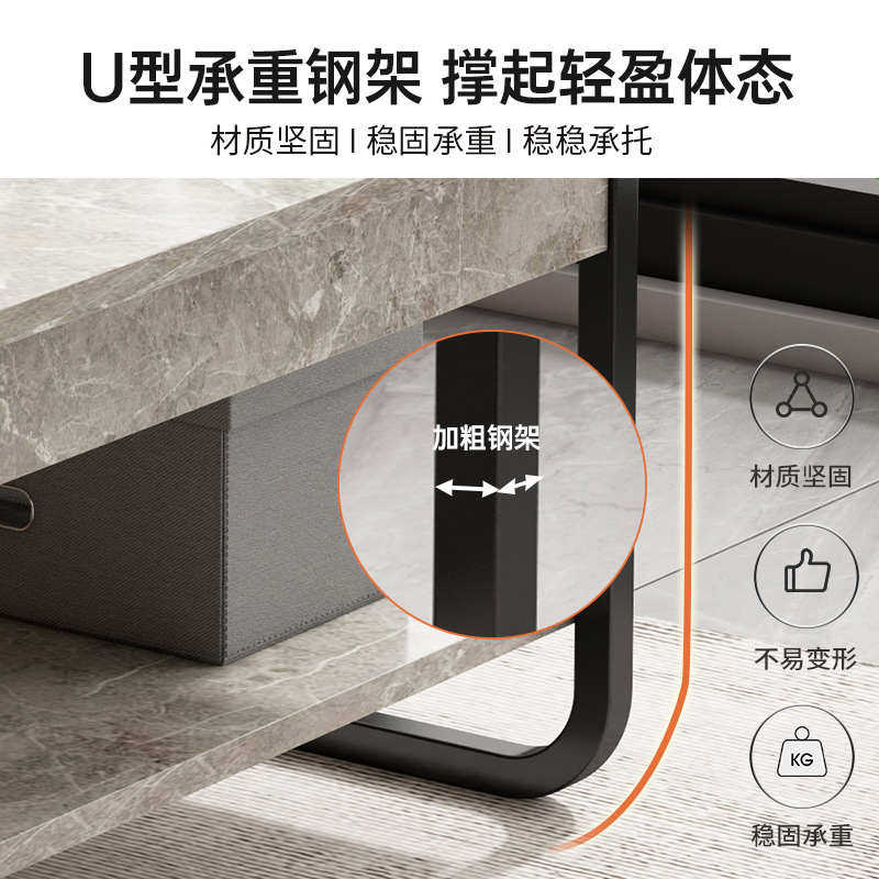 茶几小桌子客厅轻奢简约现代小户型出租房坐地家用钢木桌双层,住宅家具,家用茶台/茶桌,淘宝优惠券,粉丝福利购,淘宝优惠卷