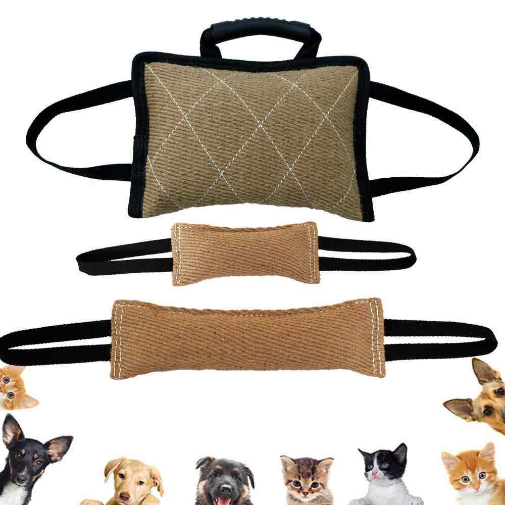 训犬粗麻咬棒刁咬衔取磨牙狗咬棒咬包宠物用品训狗用品