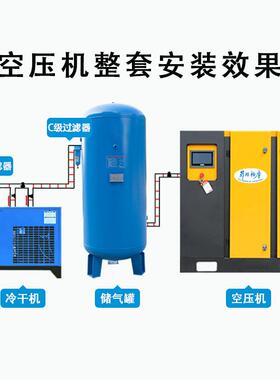 螺杆式空压机永磁变频37/55/75/90kw132kw工业大型气泵空气压缩机