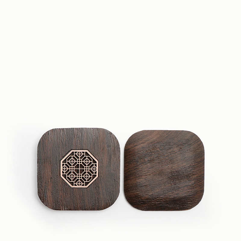 黑檀实木茶垫杯垫茶杯垫茶道功夫茶杯托茶具配件大全隔热
