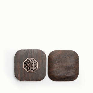 批发黑檀实木茶垫杯垫茶杯垫茶道功夫茶杯托茶具配件大全隔热