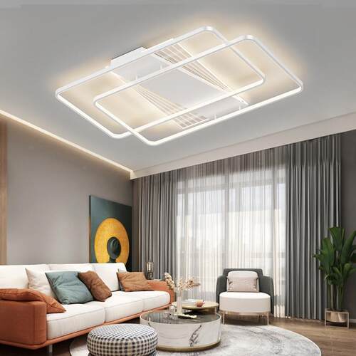 客厅灯2023年新款简约现代大气吸顶灯北欧led主灯具套餐全屋组合