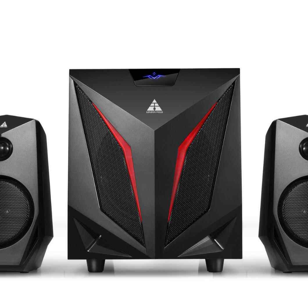 K2金河田游戏音响低音炮多媒体电脑音箱台式木质2.1