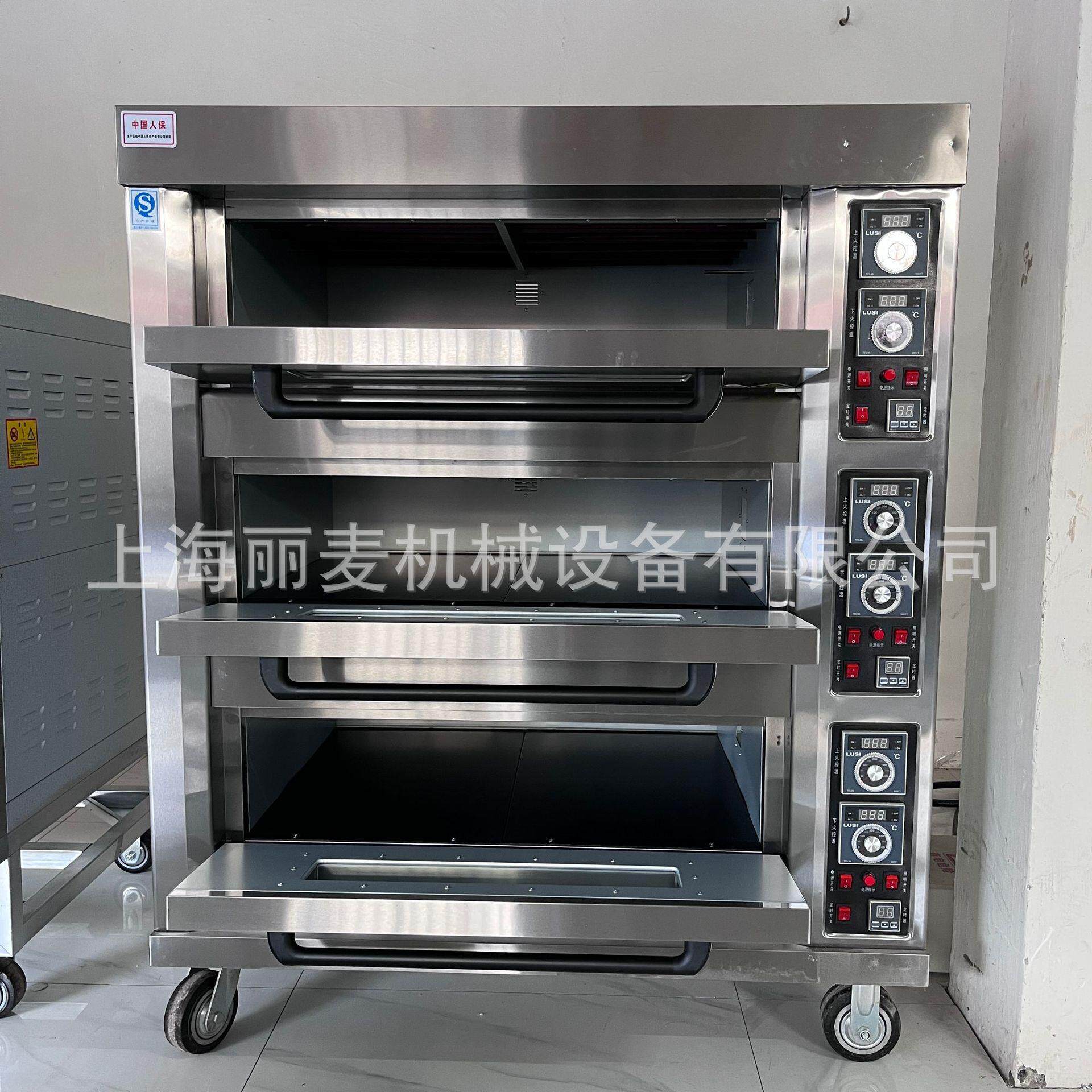 商用三层六盘大型电烤箱蛋糕烤肉披萨多种类大功率食品烘焙炉设备