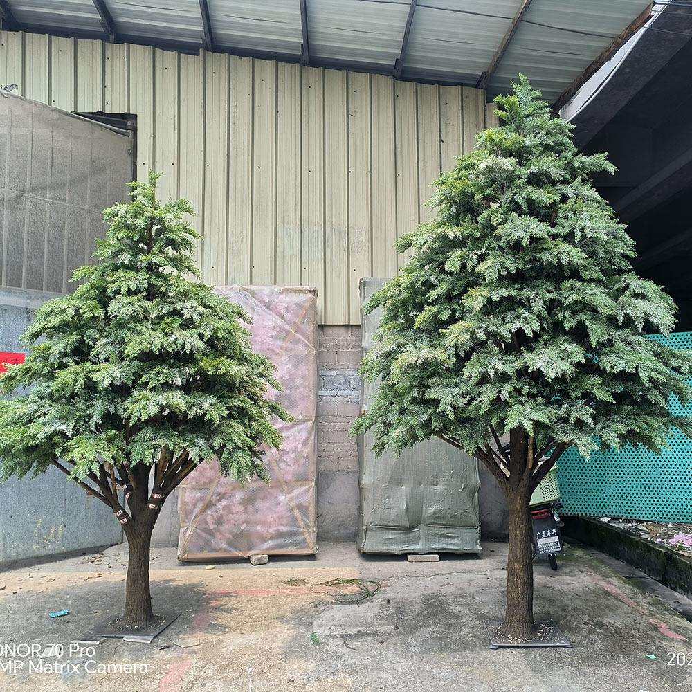 仿真树 摆件装饰酒店装饰摆设花艺 橱窗仿真玻璃钢雪松树 圣诞树