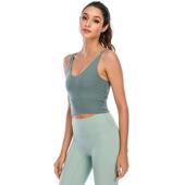 U瑜服新款 运动见详情内衣女健裸感运动文身胸深美背防震聚拢伽瑜