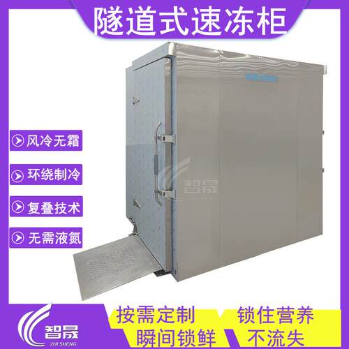 隧道式速冻柜 海鲜水果超低温急冻速冻柜 榴莲双开门速冻机