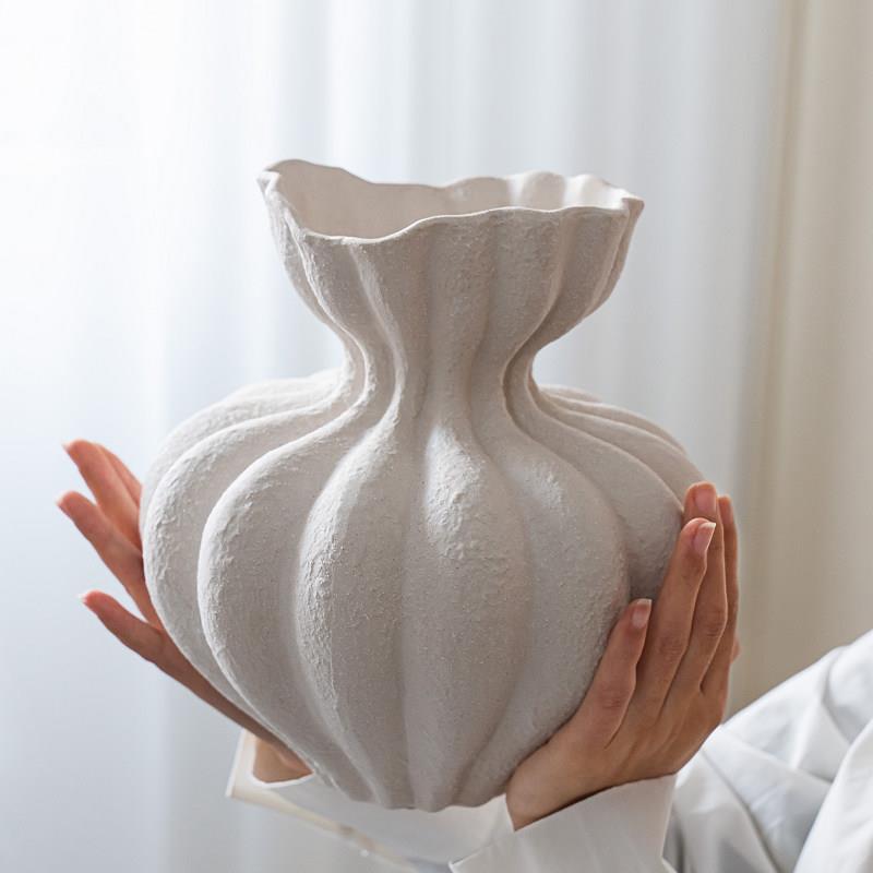 陶瓷花瓶法式覆古简约高级感室内插花民宿装饰品客厅桌面花器摆件