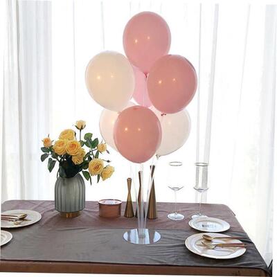 Birthday party decoration transparent balloon set up columns