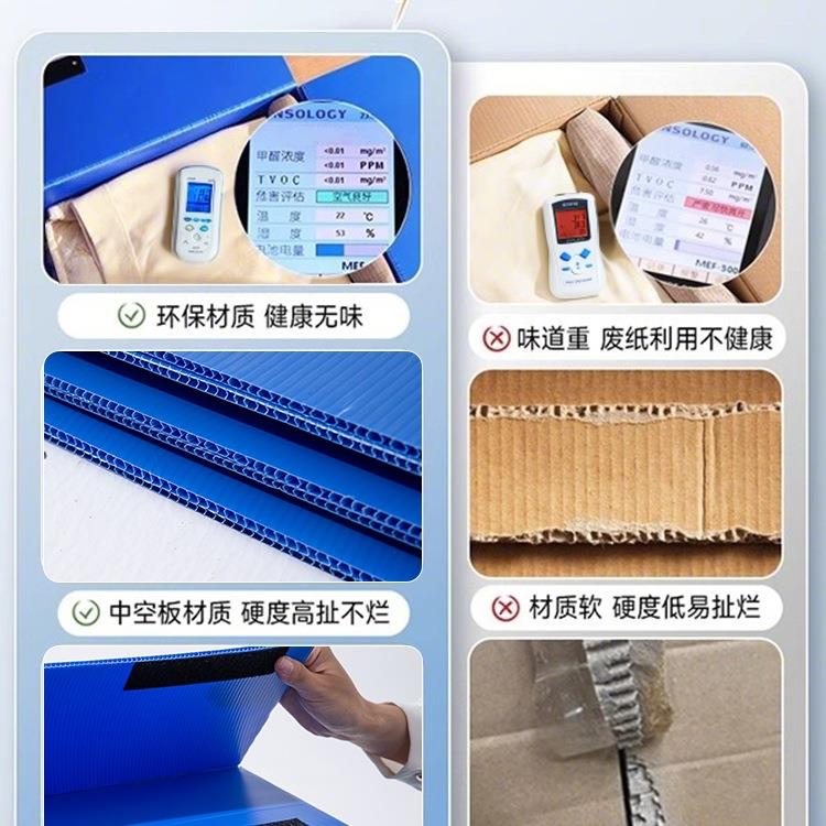 容量塑料子收纳IYY纸箱学生可折叠整理箱搬大家打包箱中空板周转