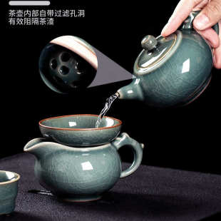 景德镇家用中式 功夫茶具套装 高端端奢华陶瓷泡茶壶茶杯整套送礼盒