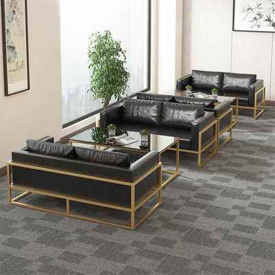 办沙公发客茶几组合办公室简约大厅MAO商会务洽谈接待室售楼处休
