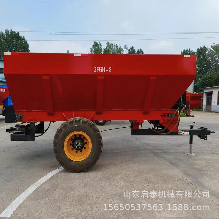 5立方农用大型液压操控扬粪车干湿两用农田大棚抛肥撒肥车启泰