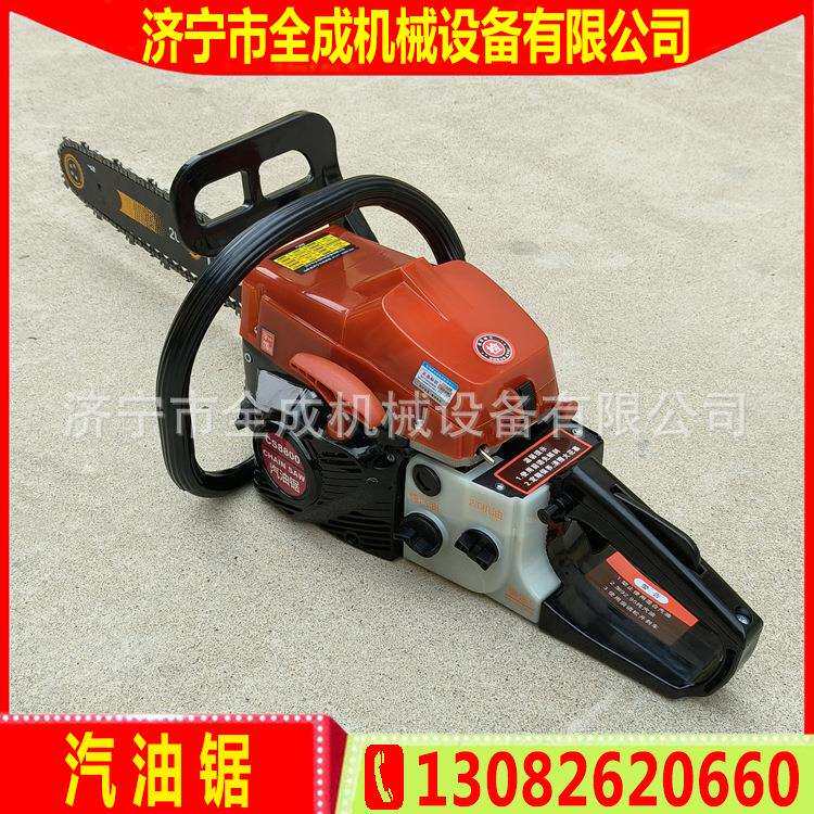 家用汽砍材油锯小型便携园林CS5900伐树机价成手持式汽全油链条格