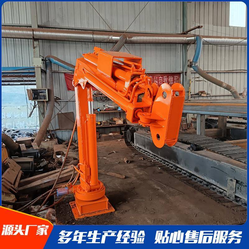 车载折臂吊小型折叠式起重机船用小吊机液压伸缩吊臂