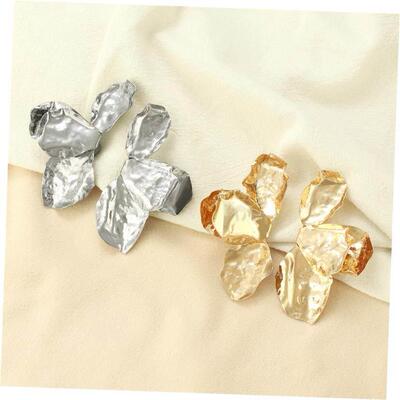 retro Fashion exaggeration Senior sense flower earring花耳钉