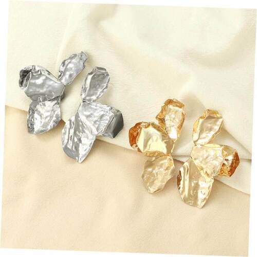 retro Fashion exaggeration Senior sense flower earring花耳钉