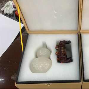 BZHAO宝兆 葫芦摆件天然阿富汗工艺品中式家用客厅乔迁新居玉石
