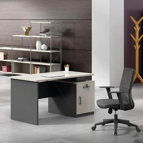 简美职员桌电脑桌员工位单人位双人四人位办公桌椅组合1.2/1.4米