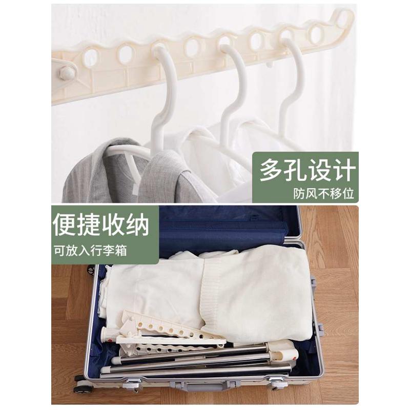 OF9D居友折叠挂衣架落地卧室简易晾衣架简易衣服架子晒架单杆晒衣