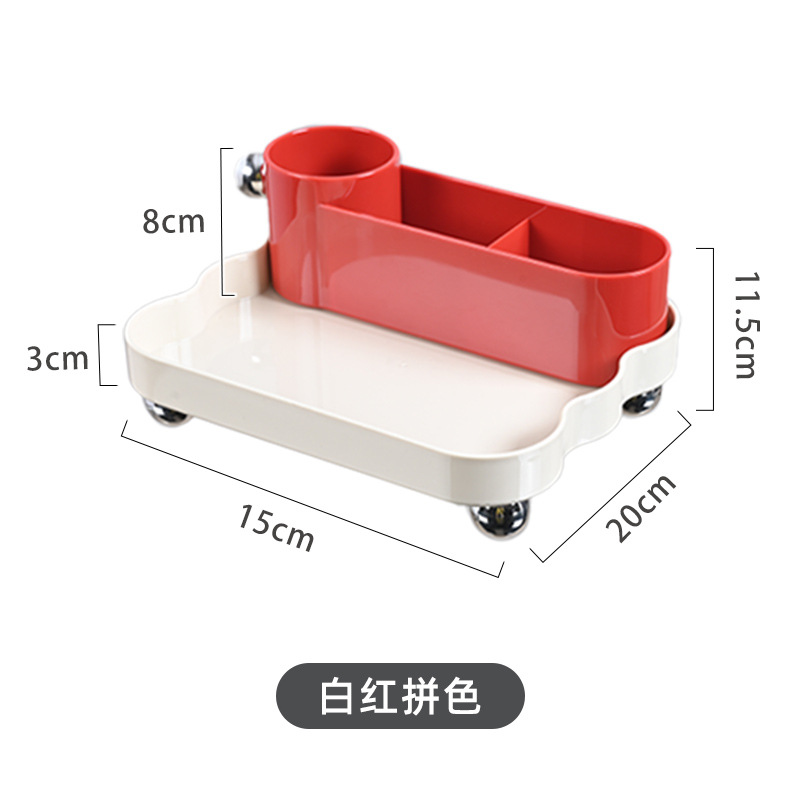 首饰盒奶油桌面桌面收纳首饰盒