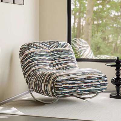 毛毛虫沙发tog阳织台休闲单人椅客无品牌/网红针款o厅复古摇摇椅