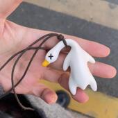 变色烤鸭挂件紫外线变色挂件车载小鹅摆件车载烤鸭吊坠非擦鞋 湿巾