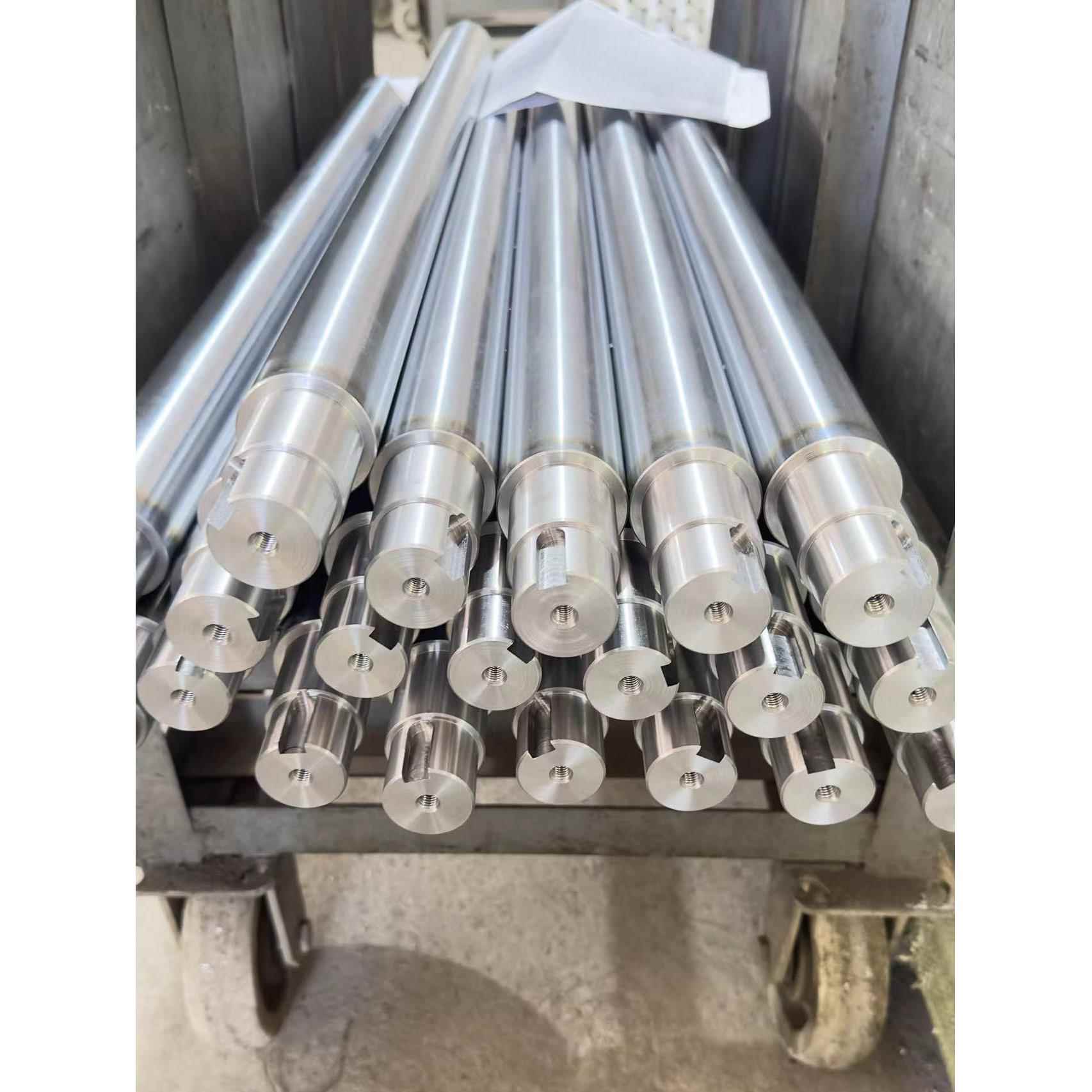 光轴加工定制镀铬棒活塞杆硬轴软轴不锈钢圆棒带内外螺纹台阶打孔