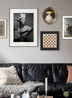 客厅式沙发背景装饰画壁画美画餐厅挂墙Y20-1101画组合油法式复古