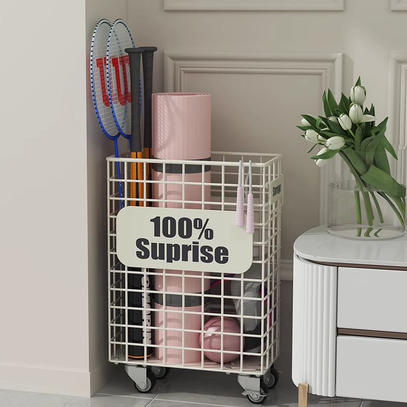 置物筐筐带轮瑜伽垫运动器材瑜伽垫收纳架家用工具器械体育用品多