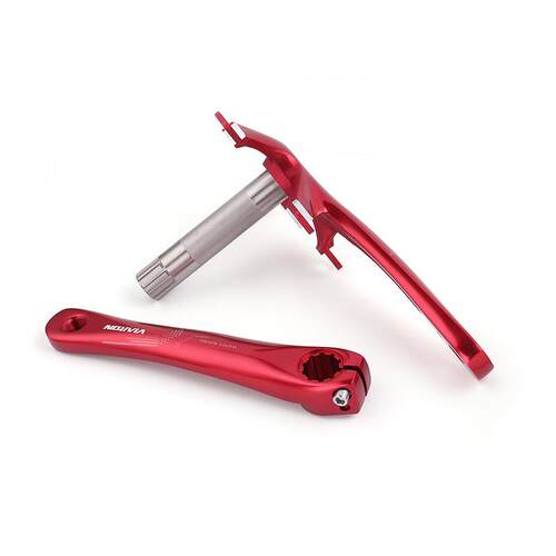 VIARON折叠车中空一体曲柄 130BCD铝合金曲柄轻量化带中轴170mm