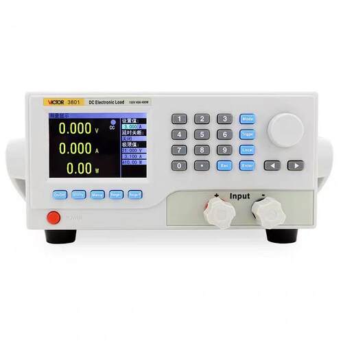 胜利可编程直流电子负载VC3801S电池容量内阻测试