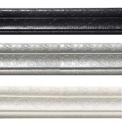 3D Foam Wall Stickers Self Adhesive Waterproof Baseboard