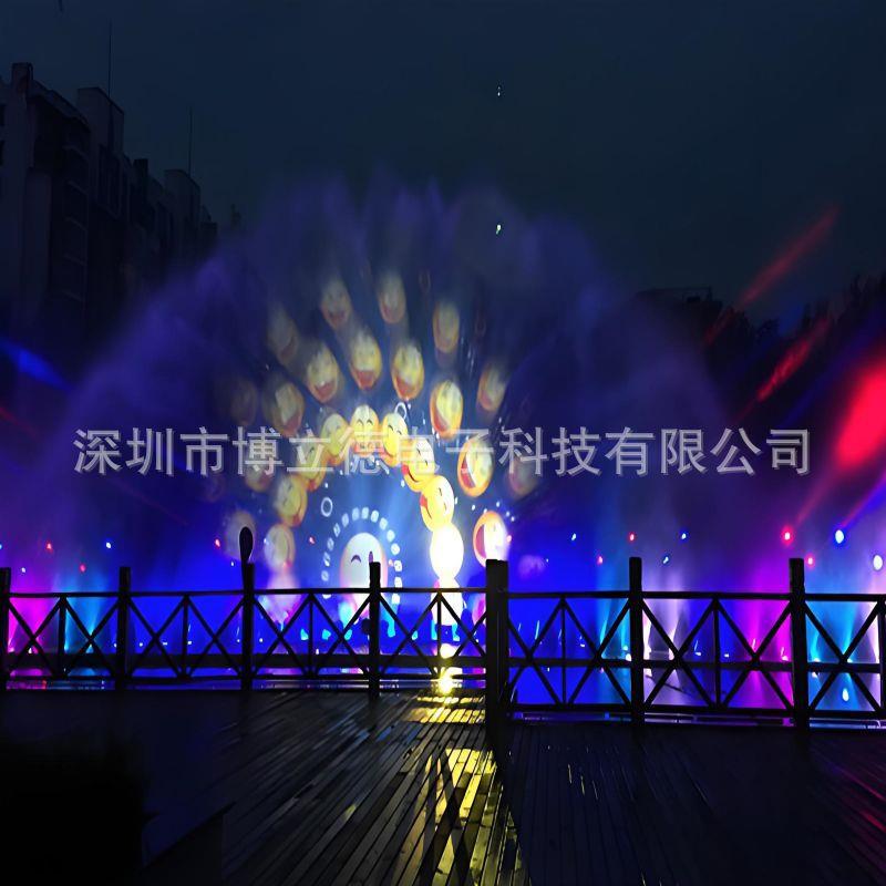厂家直销新型大型水幕电影喷泉全套设备激光投影灯光水舞音乐喷泉