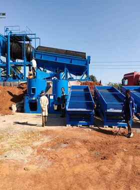 移动KDTJ-200式淘金机器 一小时20吨的淘金备设 粘泥沙矿0金矿选