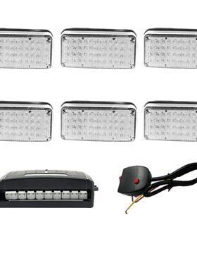 源头工厂：LED爆闪警示灯岗亭长方灯工程车救护车红蓝闪灯18B-T6