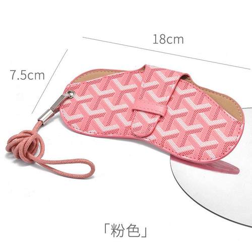 可挂脖眼镜包便携女款高级感眼镜袋时尚防掉男太阳眼睛收纳墨镜盒