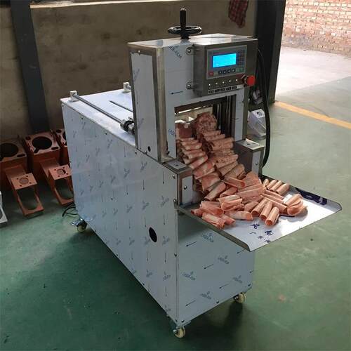 新型全自动切羊肉片机冻肉牛肉切卷机多功能阿胶年糕切片机厂家