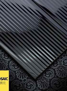 金属不锈钢马赛克瓷砖KTV长条纹理咖啡厅网红背景墙酒吧会所墙砖