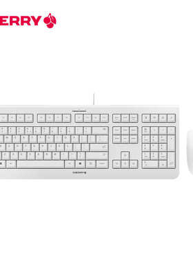 CHERRY樱桃KC1000薄膜有线键盘商务办公专用打字轻音电脑鼠标套装