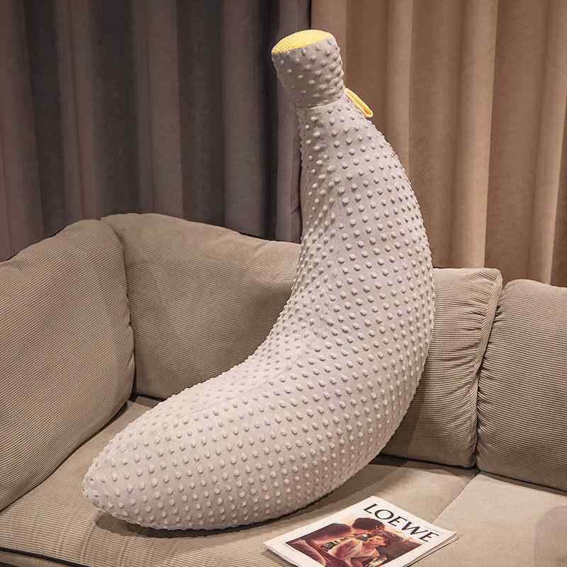 正品长条香蕉抱枕女生玩睡觉女抱公仔偶玩偶毛绒具娃娃孩床上抱玩