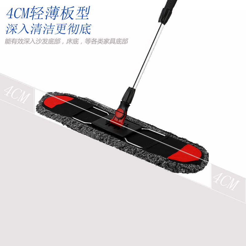 大号板纤维大排净墩布酒店一拖家用长平拖把of9d吸水车间拖把