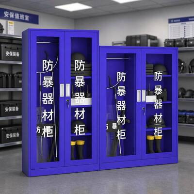 防暴器材柜学校商场安保警械装备柜反恐应急防暴柜盾牌存放柜加厚