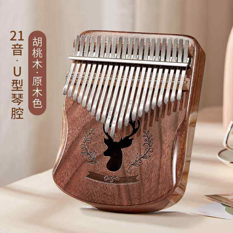 正品谷拇指琴卡林巴琴21初音正五指琴前女生学者水晶乐器手指姆钢